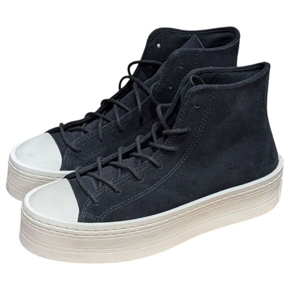 Converse Chuck Taylor Modern Lift Platform Shoe Women's US 9 Suede Black A05285C - Picture 4 of 10